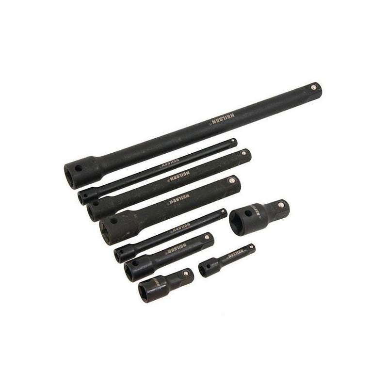 Zestaw przedłużek udarowych 1 4 3 8 1 2 9el.