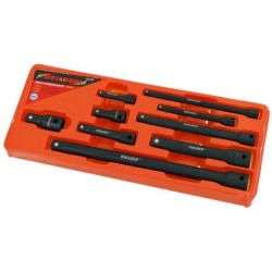 Zestaw przedłużek udarowych 1/4 3/8 1/2 9el.