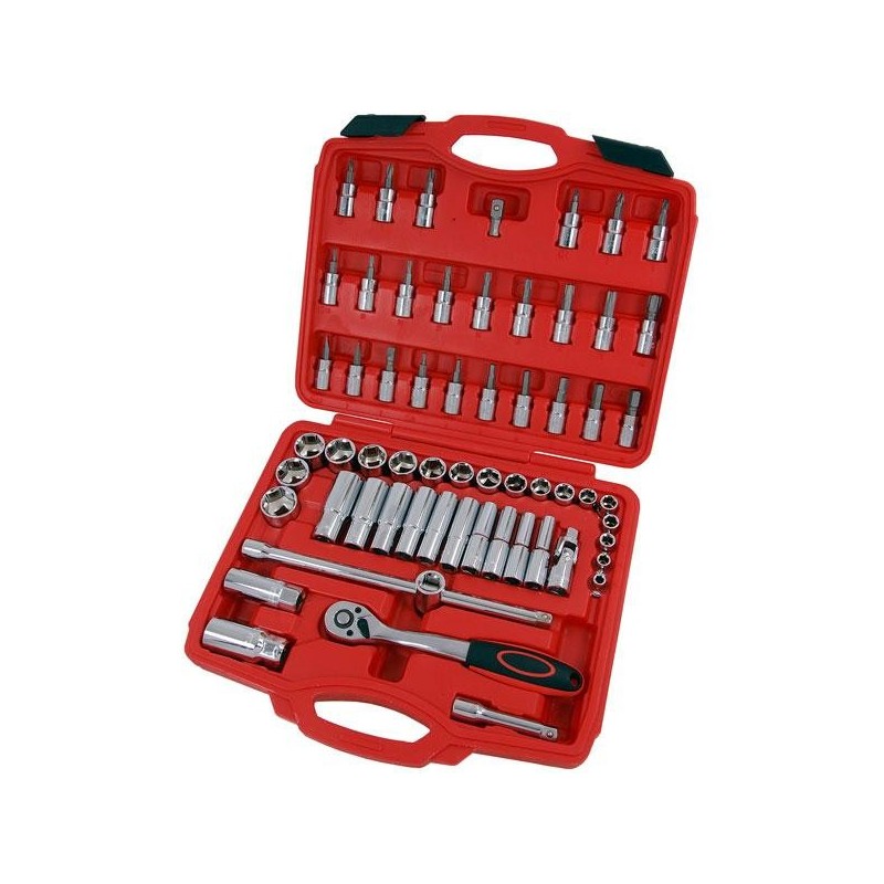 Walizka narzędziowa 3 8 61el klucze nasadowe neilsen