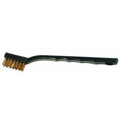 Copper wire brush for spark plugs