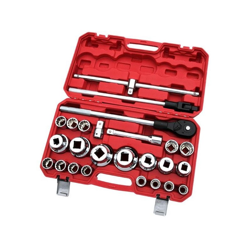 Zestaw kluczy nasadowych 3 4 1 21-65 mm 12 kąt w walizce