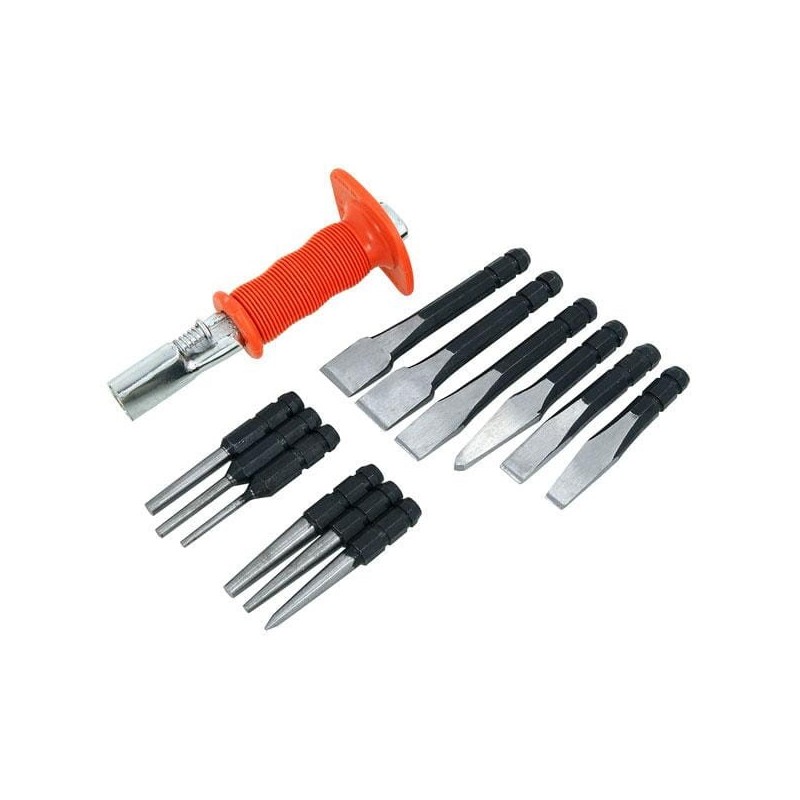 Przecinak blacharski udarowy 13el dłuta wybijaki