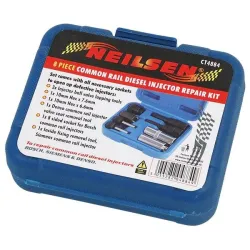 Kit for removing internal fixings of common rail injectors
