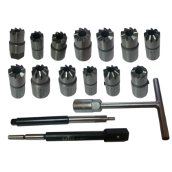 Frezy do gniazd wtryskiwaczy - zestaw 17 szt.