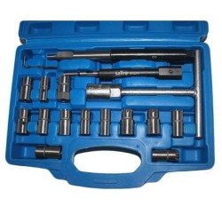 Frezy do gniazd wtryskiwaczy - zestaw 17 szt.