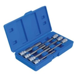 Zestaw 7 imbus nasadki hex 3/8 h3-h10 długie 110mm