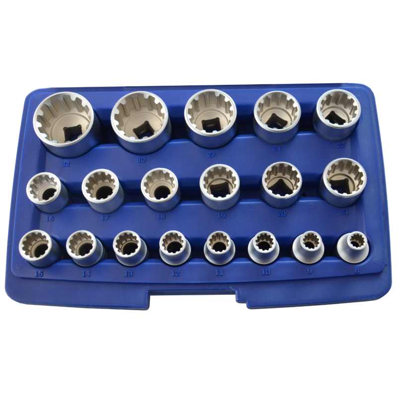 Nasadki vario - plus torx imbus spline metryczne calowe zestaw