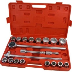 Socket spanners 20el. 3/4 large sockets set tir
