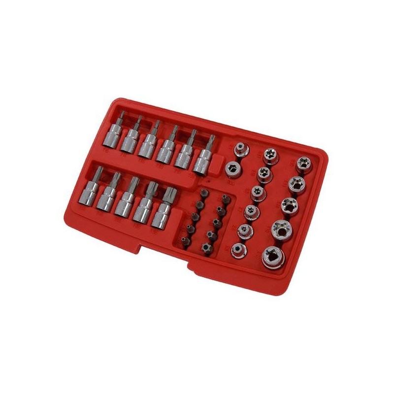 Zestaw kluczy nasadowych 3 8 klucze nasadki 34 el.