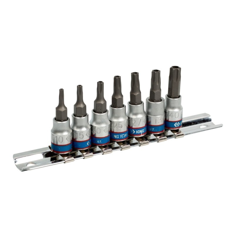 Zestaw nasadek 1 4 torx z otworem 7 szt. t10 - t40 blister