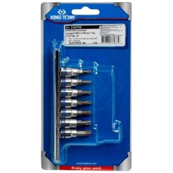 Zestaw nasadek 1/4" torx z otworem 7 szt. t10 - t40 blister