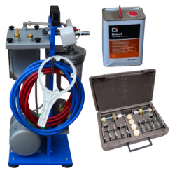 Urządzenie do płukania układu klimatyzacji adaptery