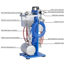 Urządzenie do płukania układu klimatyzacji adaptery