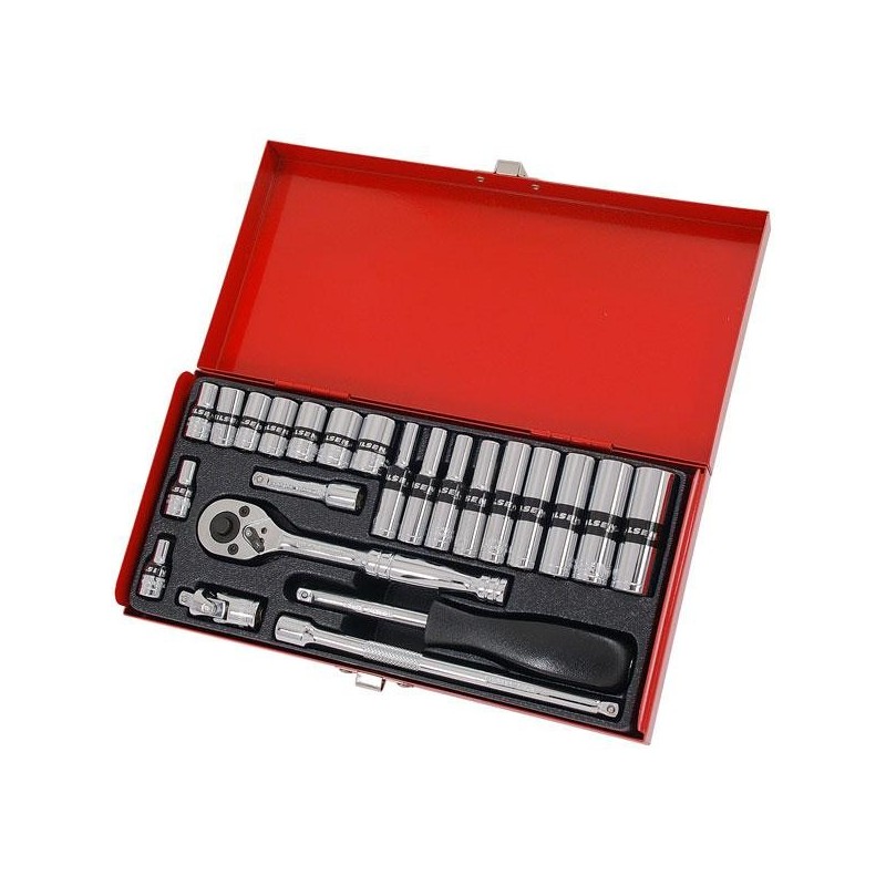 Zestaw kluczy nasadowych 1 4 24el. klucze