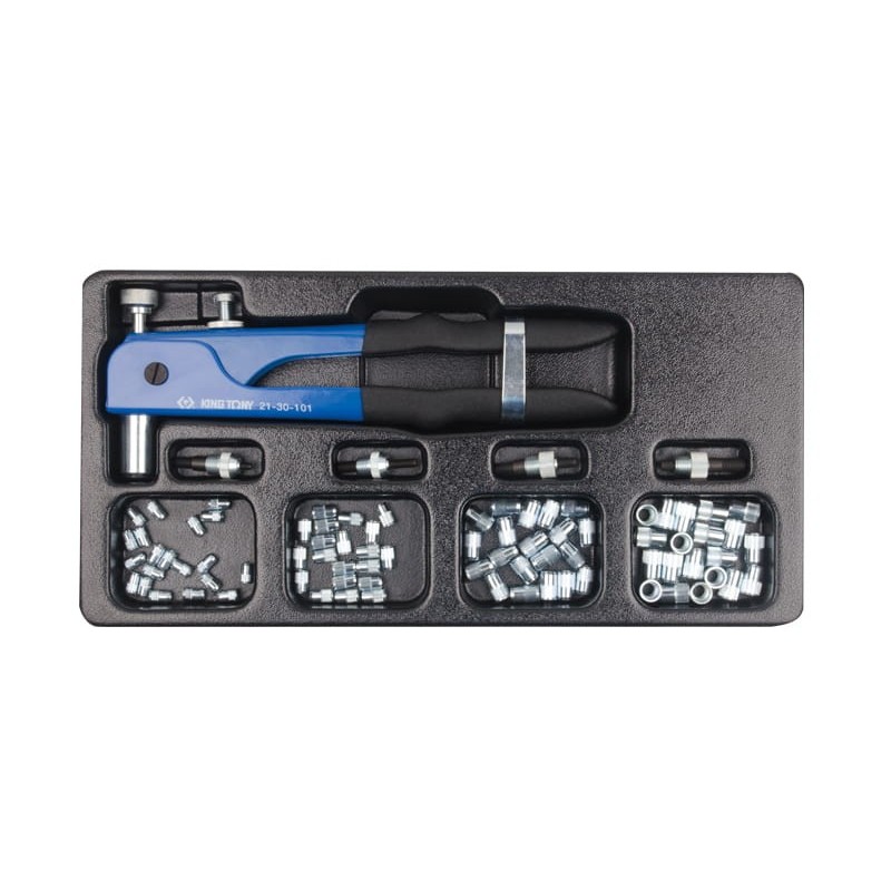 Nitownica ręczna do nitonakrętek m4 m8 z zestawem nitonakrętek