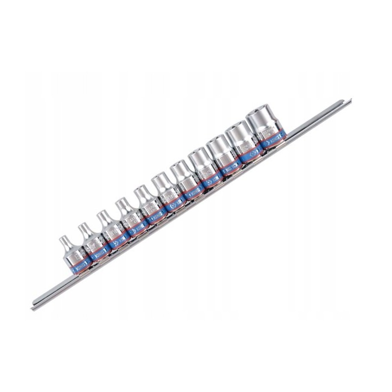 Zestaw nasadek 3 8 11el krótkie e-torx e4-e18 king tony