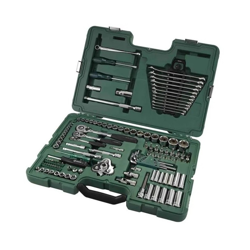 Sata zestaw narzędziowy kluczy nasadowych 1 4 3 8 1 2 128 el. w walizce