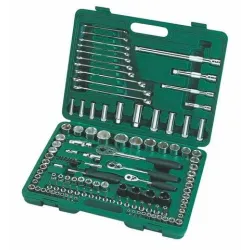 Sata socket spanner tool set 1/4 3/8 1/2 128 el. in case