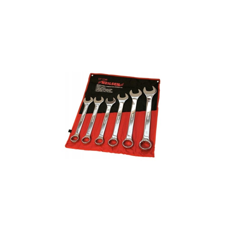 Zestaw kluczy płasko oczkowych 33-50 mm