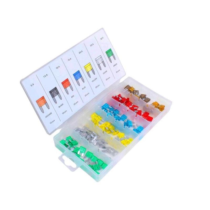 Bezpieczniki samochodowe mini 120szt.