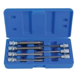 Nástrčné kľúče Torx extra dlhé 3/8″ - 7elem.
