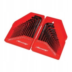 Metric and imperial Allen screws set 30pc. 0,7-10mm