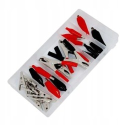 Krokodylki zaciski kable rozruchowe zestaw żabki