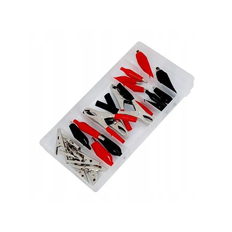 Krokodylki zaciski kable rozruchowe zestaw żabki