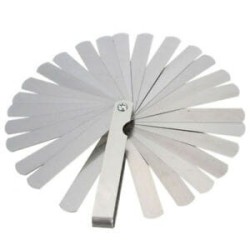 Szczelinomierz płytkowy 26 listków 0,04-0,63 mmv