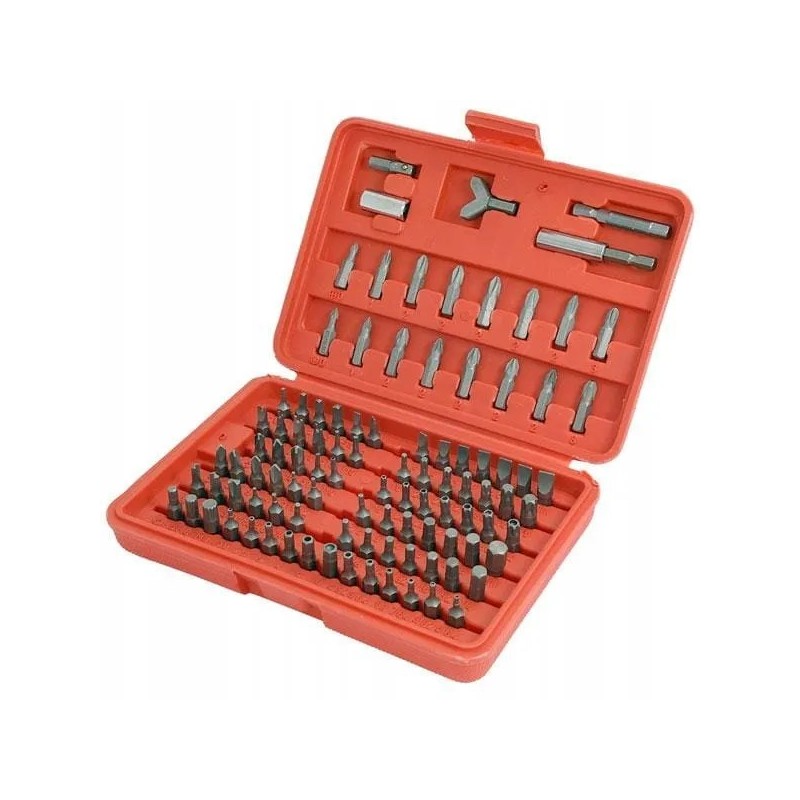 Końcówki bity imbus torx do wkrętarki zestaw 100el