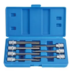 Klucze nasadowe hex extra long sae 3 8 7elem.