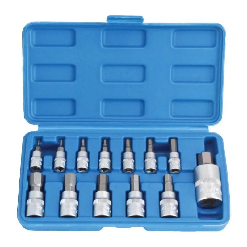 Klucze nasadowe hex sae imbus 1 2 13elem.