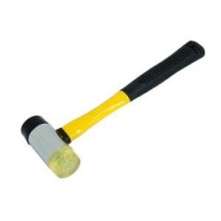 Double sided rubber sheet metal hammer 45 mm