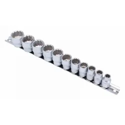 Sockets 12 angle 11pcs 3/8''+ bar