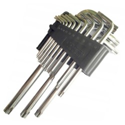 Dlhé torx kľúče veľká sada 13 kusov t10-t70 richmann