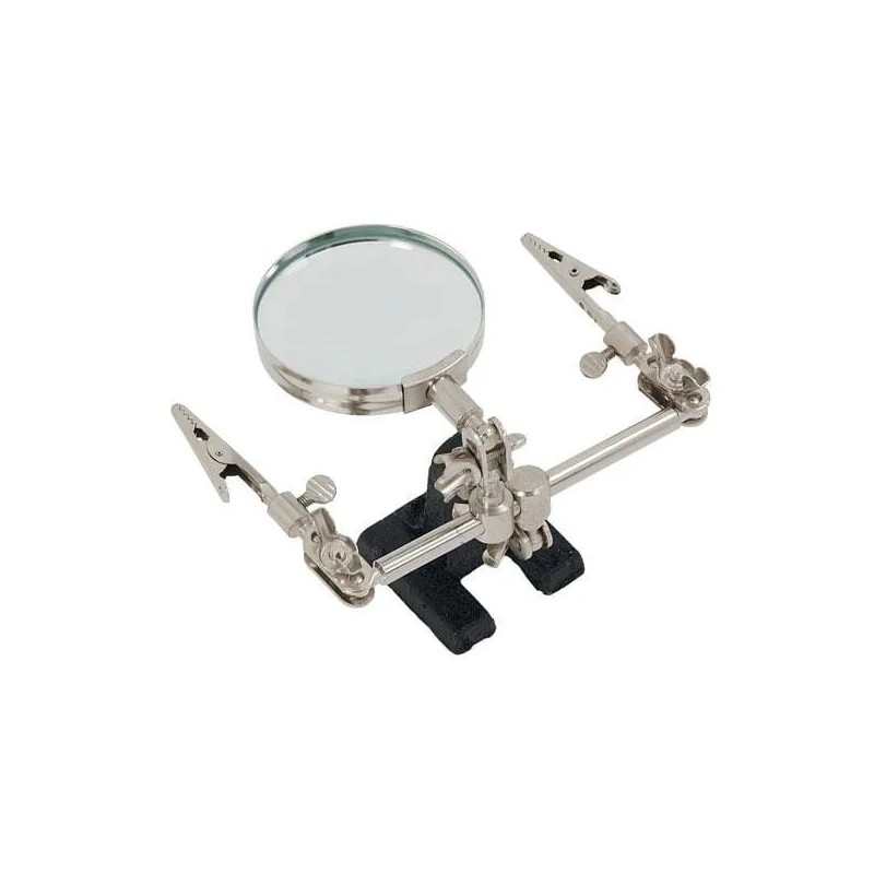 Zestaw trzecia ręka do lutowania uchwyt lupa