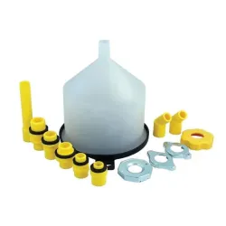 Funnel with adapters for filling the cooling system