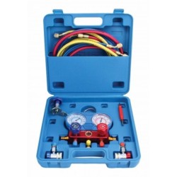 Zestaw do badania szczelności i napełniania klimatyzacji manometry