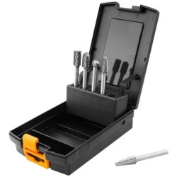 5x pilnik obrotowy frez do metalu trzpień 6mm