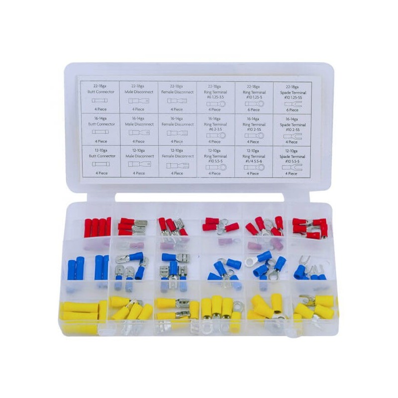 Złącza elektryczne konektory mix 76 el. rolson