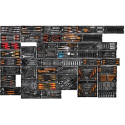 Zestaw wkładek wyposażenie wózek narzędziowy 816 EL 48 wkładek Corona Richmann