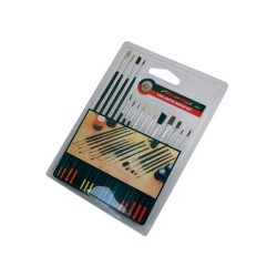 Zestaw pędzli artystycznych mix rozmiar 15 szt