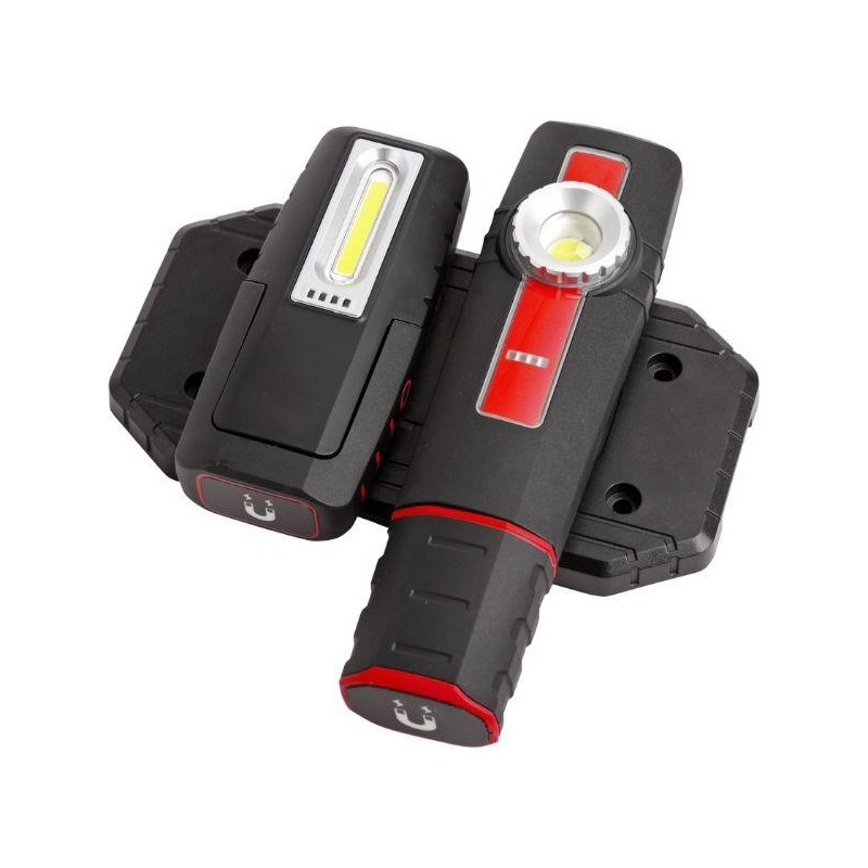 Lampa warsztatowa latarka indukcja 5w cob 500 lm 2 szt