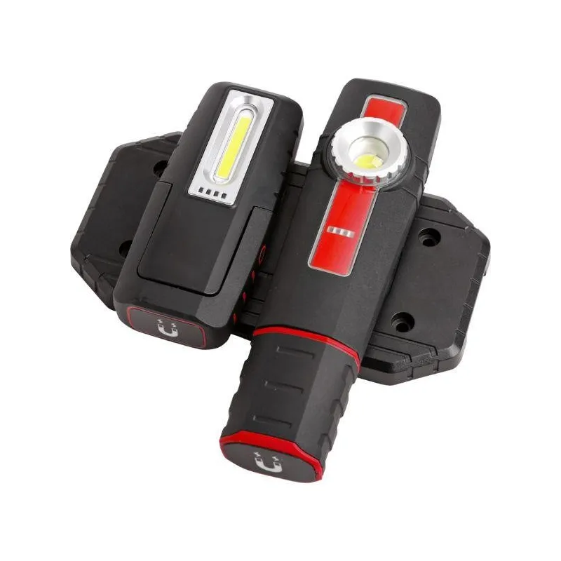 Lampa warsztatowa latarka indukcja 5w cob 500 lm 2 szt