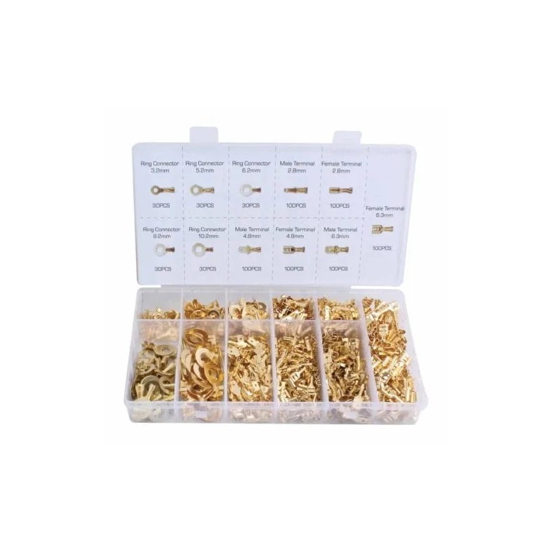 Konektory elektryczne nieizolowane 750 szt.