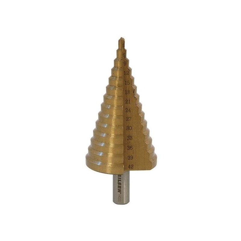 Wiertło stożkowe stopniowe choinkowe tytan 4-42mm