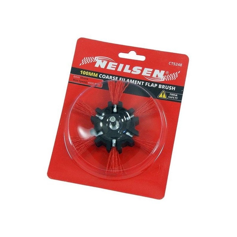 Szczotka nylon nylonowa 100mm drewna neilsen