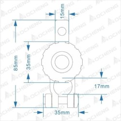 Klema akumulatora z wyłącznikiem masy ujemna