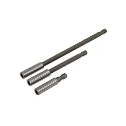 Magnetic 1/4" bit extension handle for screwdriver