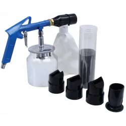 Pneumatyczny pistolet do piaskowania ze zbiornikiem gratis 500g piasku